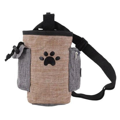 Pet Treat Bag with Waste Bag Holder
