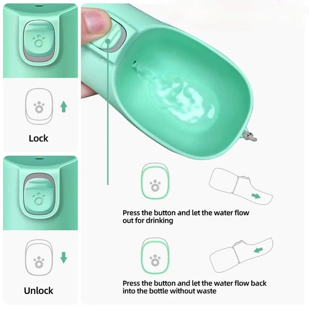 Portable 3-1 Dog Water Bottle