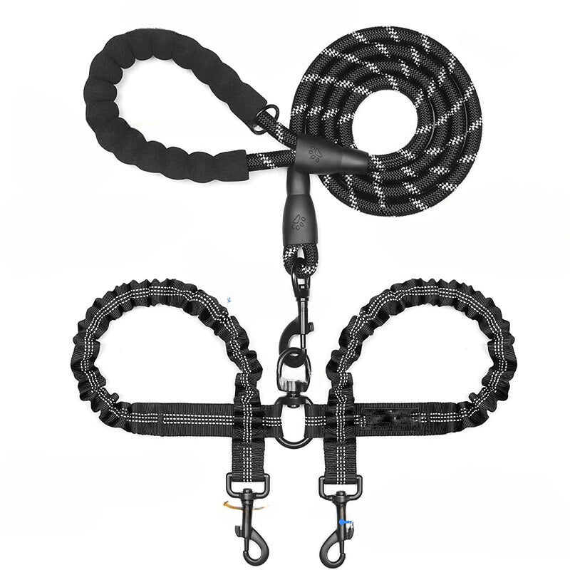 Padded Rope Leash With Double Leash Attachment